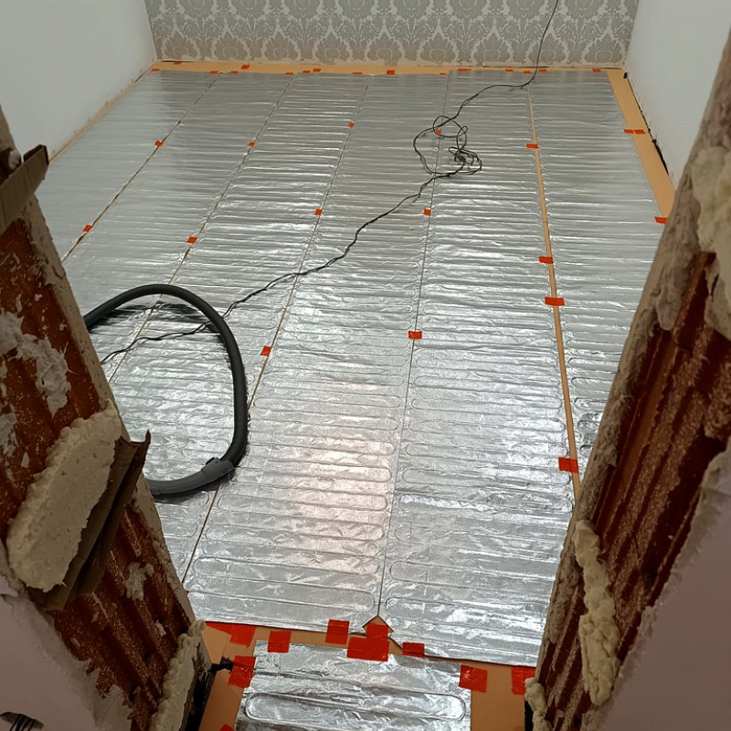 Elektrické podlahové vykurovanie - realizácia JM Elektro